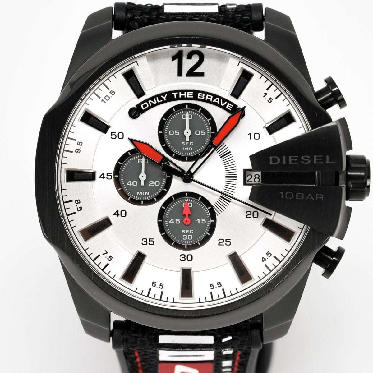 Diesel Dz4512 Men S Chronograph Mega Chief Black Grey Watch -korean beauty