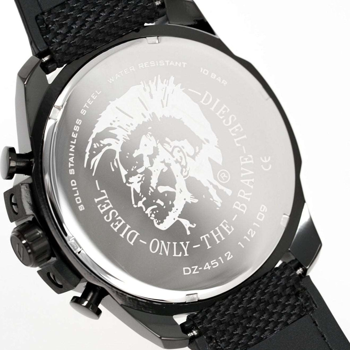 Diesel Dz4512 Men S Chronograph Mega Chief Black Grey Watch -korean beauty