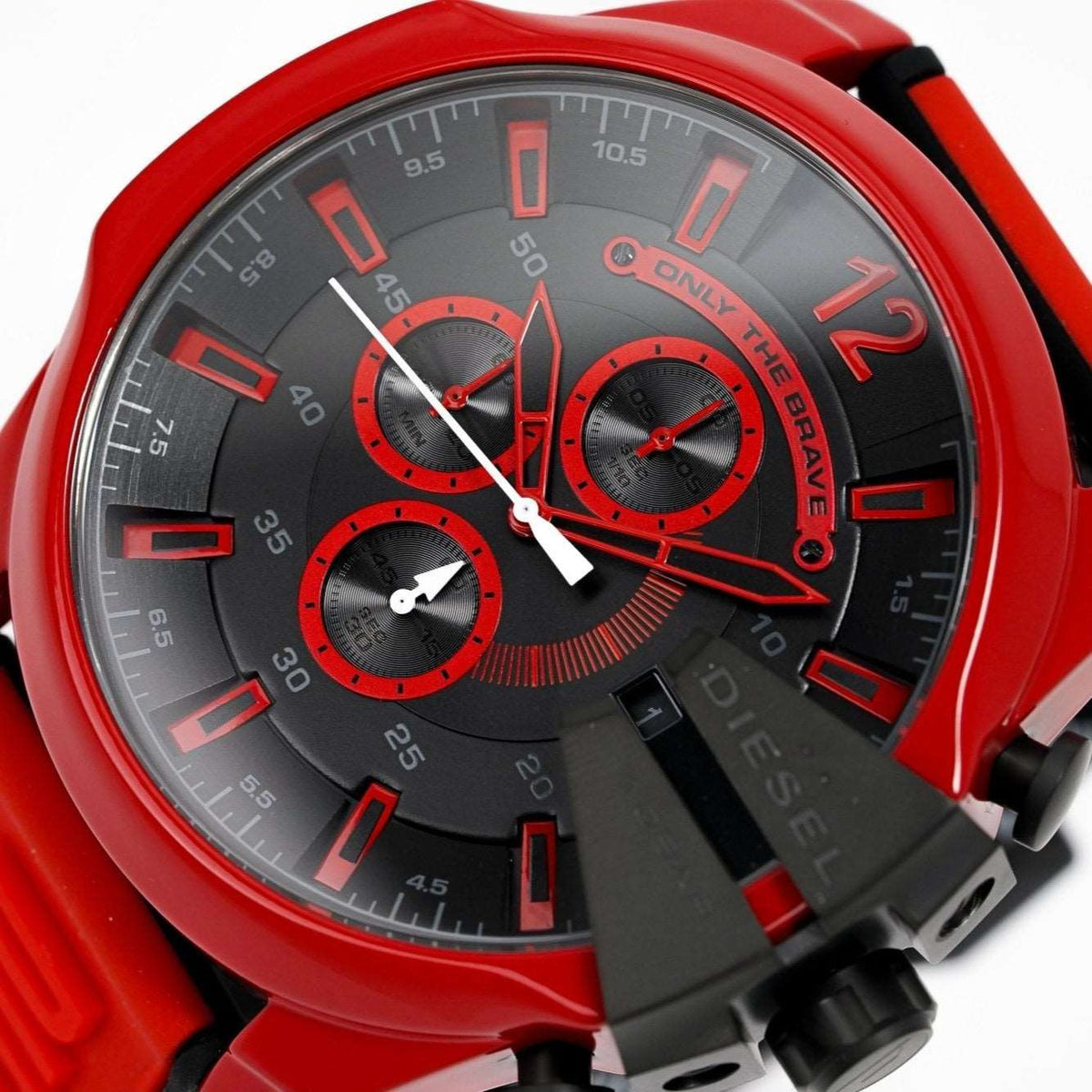 Diesel Dz4526 Men S Chronograph Mega Chief Red Watch -korean beauty