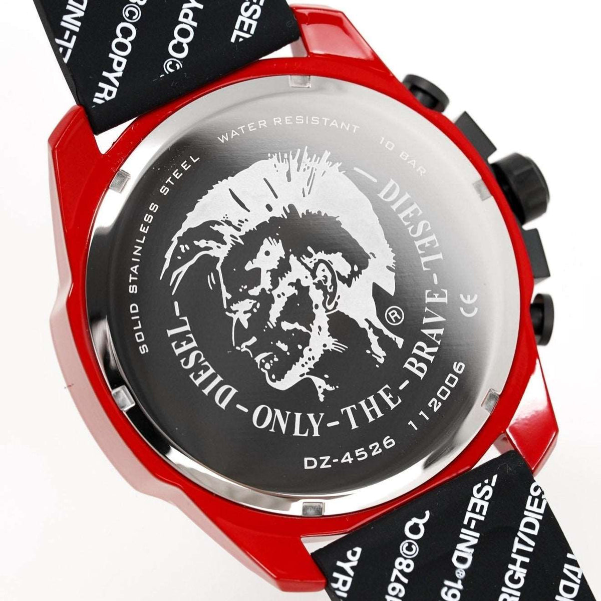 Diesel Dz4526 Men S Chronograph Mega Chief Red Watch -korean beauty