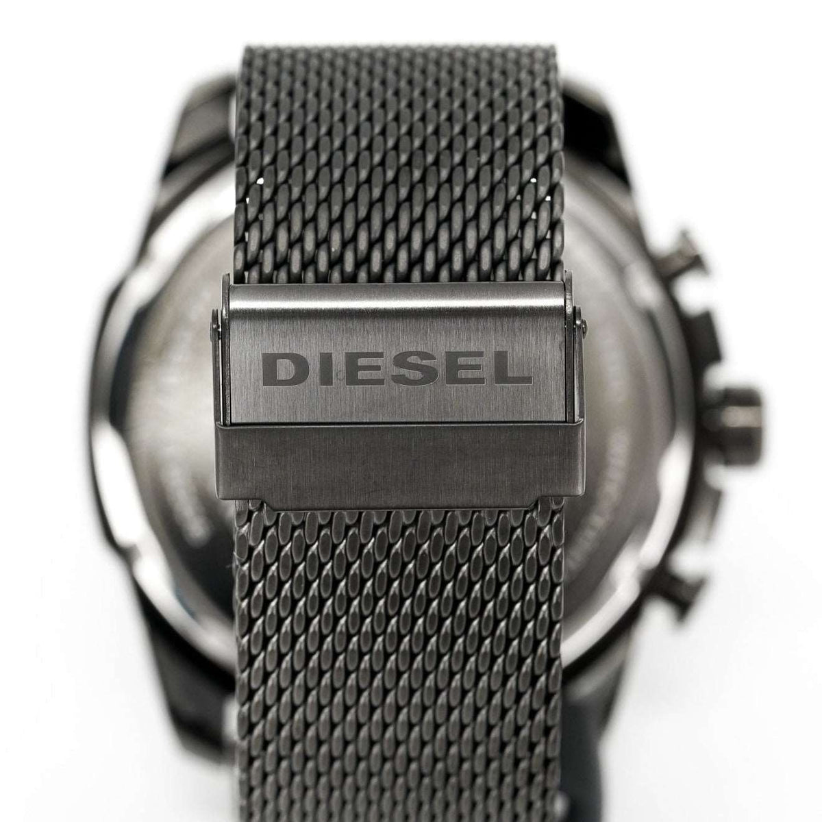Diesel Dz4527 Men S Chronograph Mega Chief Gunmetal Mesh Watch -korean beauty