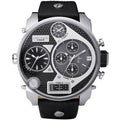 Diesel Dz7125 Men S Chronograph Big Daddy Silver Black Watch -korean beauty