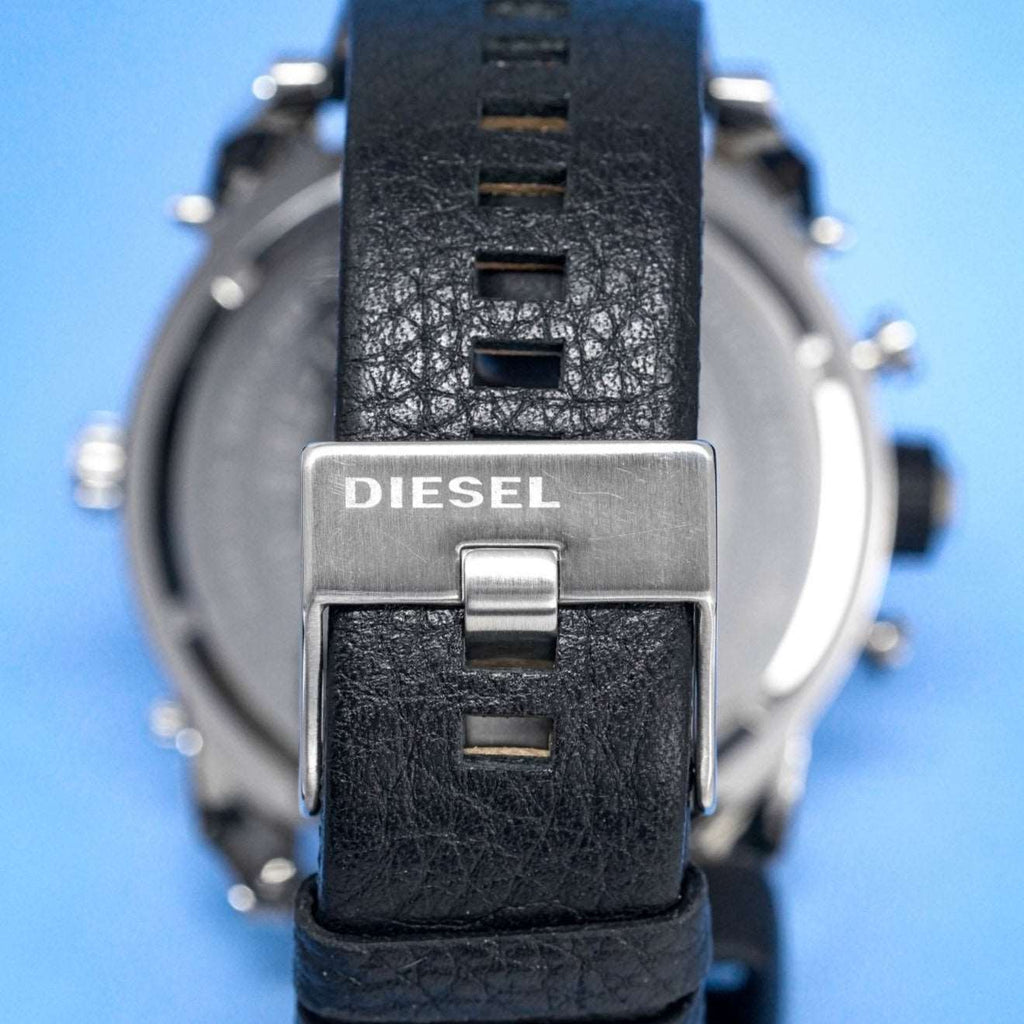Diesel Dz7125 Men S Chronograph Big Daddy Silver Black Watch -korean beauty