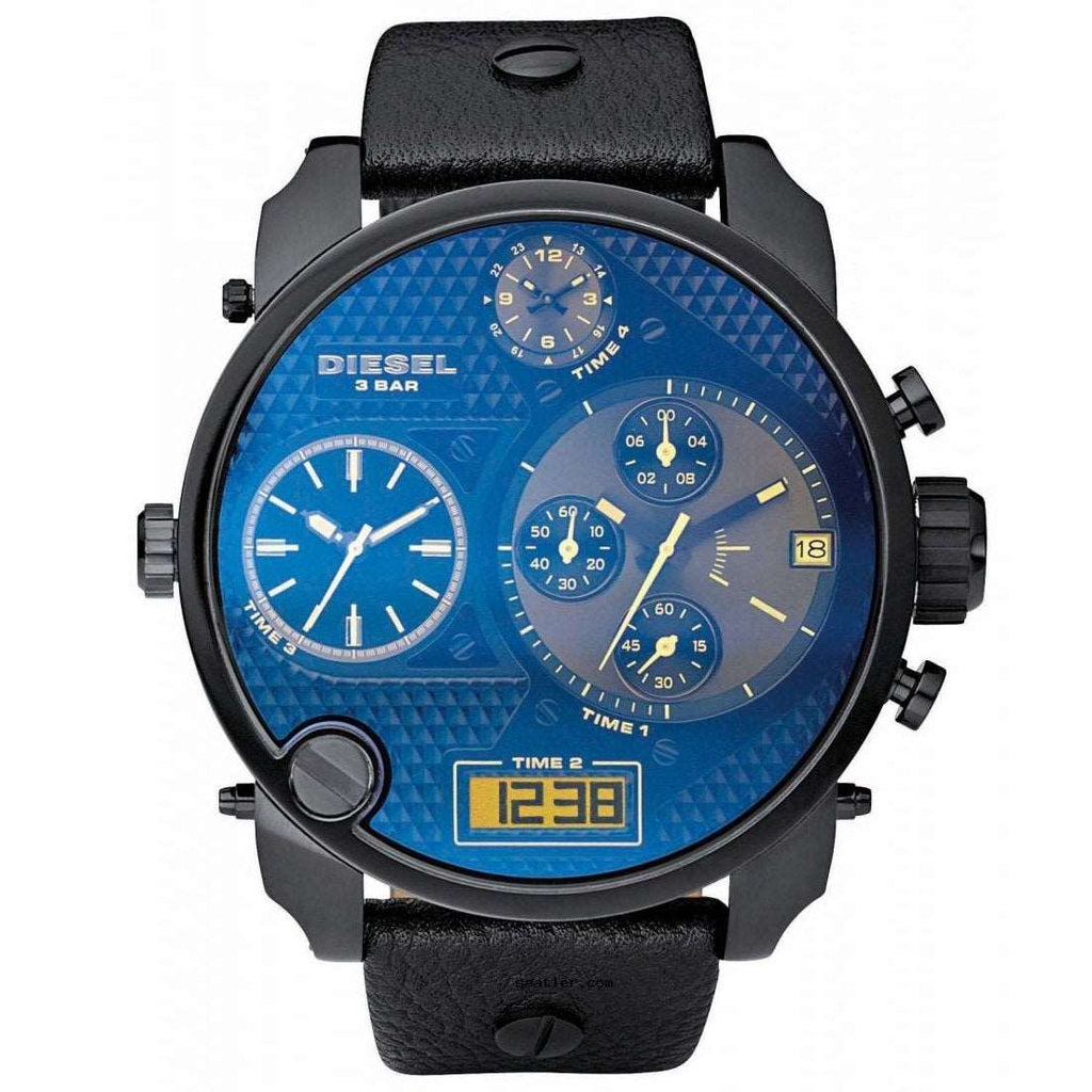 Diesel Dz7127 Men S Big Daddy Black Chronograph Watch -korean beauty