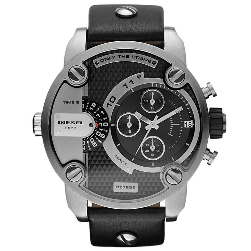 Diesel Dz7256 Men S Black Little Daddy Chronograph Watch -korean beauty