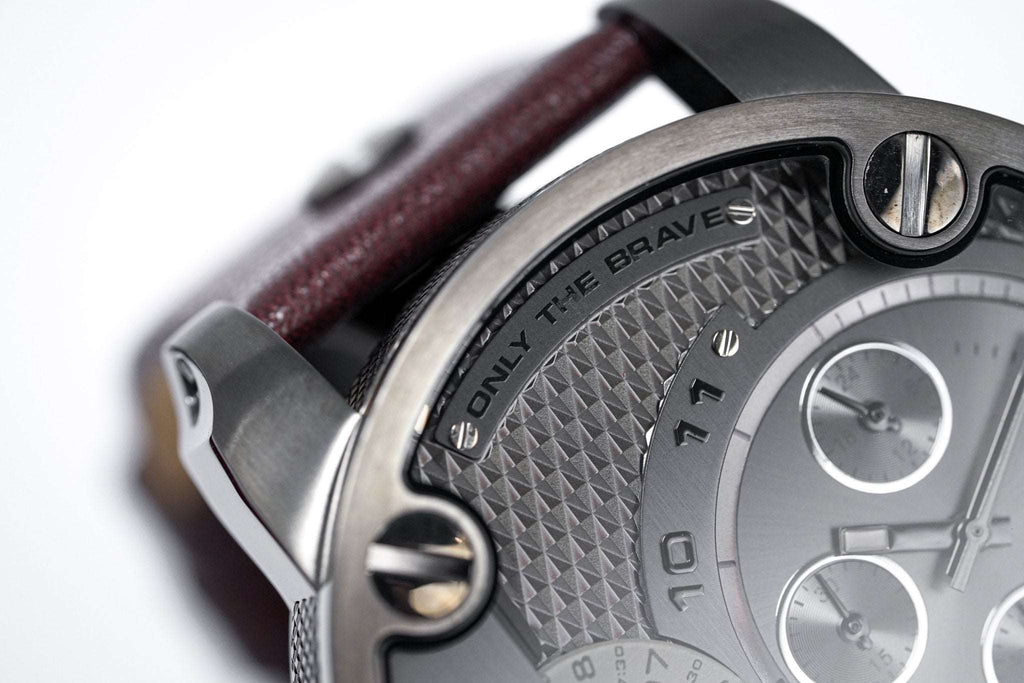 Diesel Dz7258 Men S Chronograph Little Daddy Gun Metal Brown Watch -korean beauty