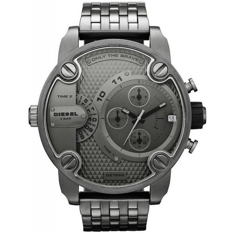 Diesel Dz7263 Men S Chronograph Little Daddy Gun Metal Watch -korean beauty