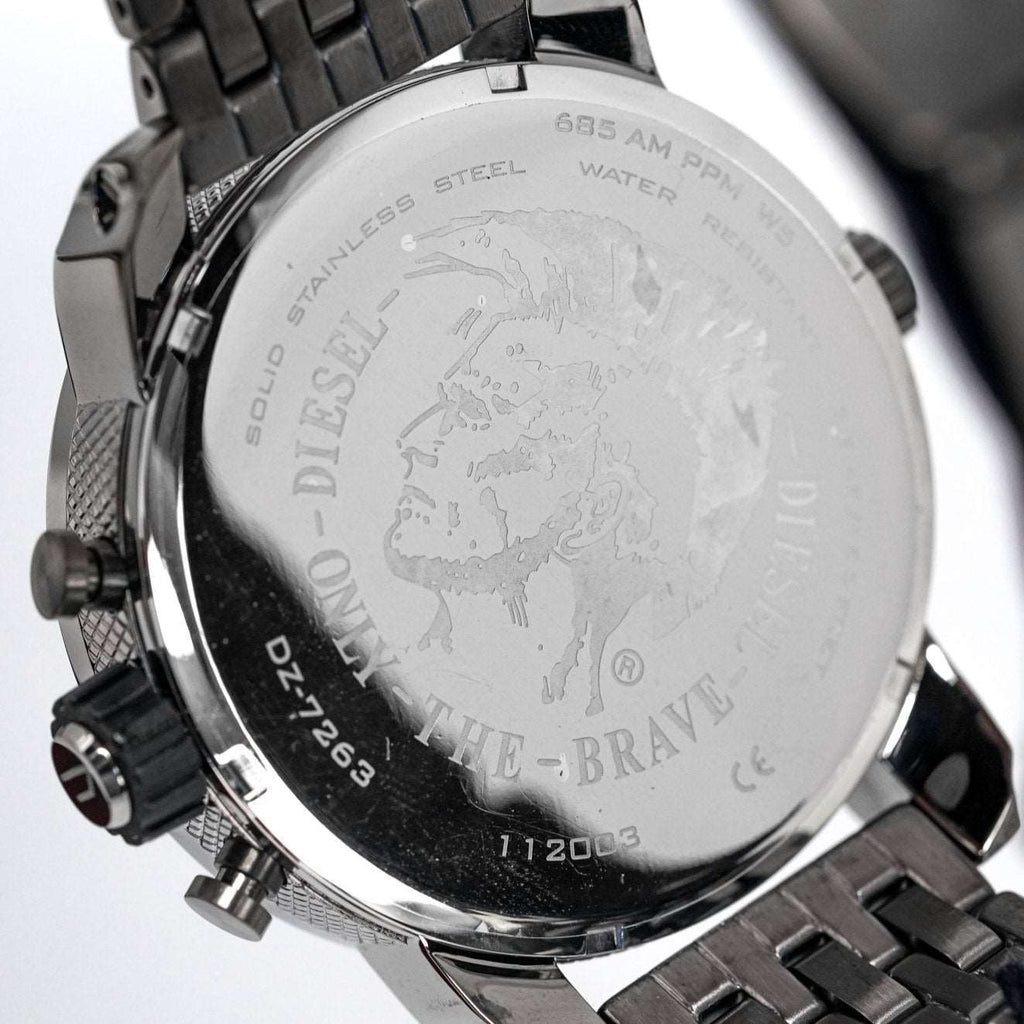 Diesel Dz7263 Men S Chronograph Little Daddy Gun Metal Watch -korean beauty