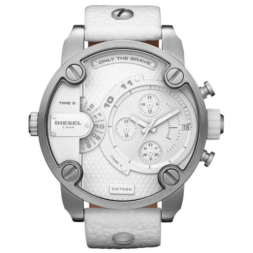 Diesel Dz7265 Men S White Mr Daddy 2 0 Chronograph Watch -korean beauty