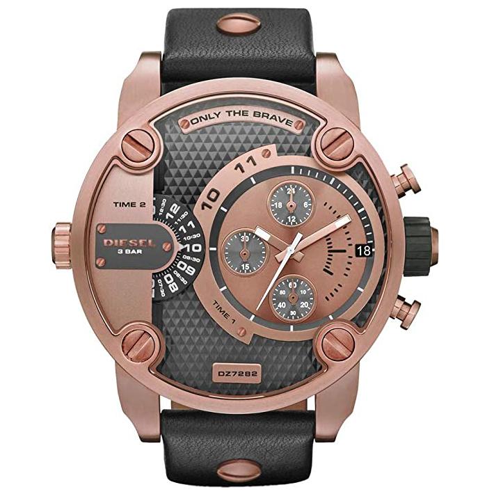Diesel Dz7282 Men S Little Daddy Rose Gold Chronograph Watch -korean beauty