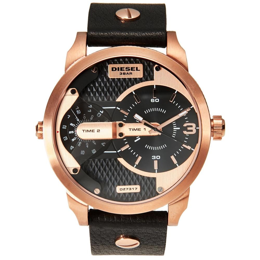 Diesel Dz7317 Men S Rose Gold Mini Daddy Chronograph Watch -korean beauty
