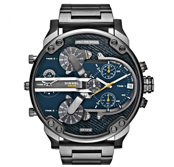Diesel Dz7331 Men S Daddy 2 0 Gunmetal Chronograph Watch -korean beauty