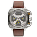 Diesel Dz7343 Men S Bamf Beige Leather Chronograph Watch -korean beauty