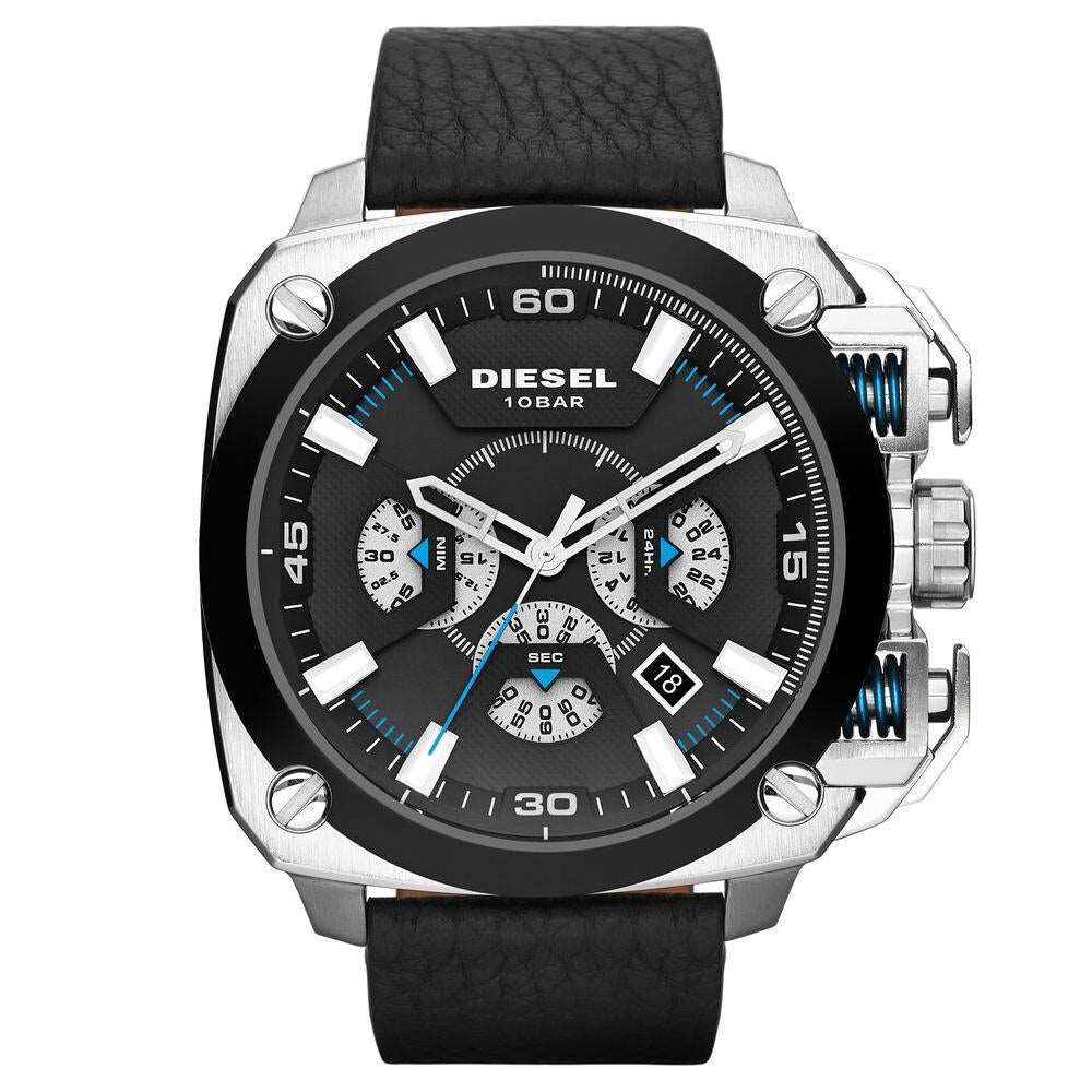 Diesel Dz7345 Men S Bamf Black Chronograph Watch -korean beauty