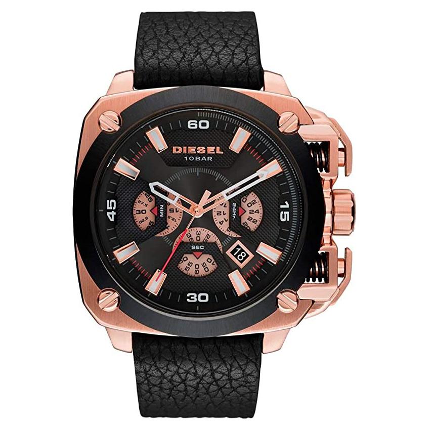 Diesel Dz7346 Men S Bamf Black Chronograph Watch -korean beauty
