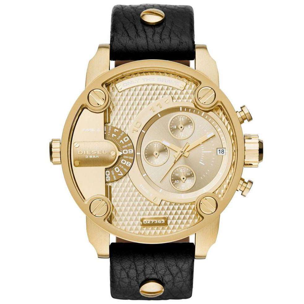 Diesel Dz7363 Men S Chronograph Little Daddy Gold Watch -korean beauty