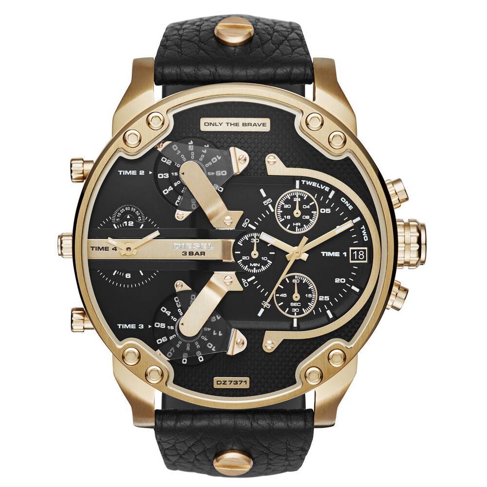 Diesel Dz7371 Men S Mr Daddy 2 0 Black Watch -korean beauty