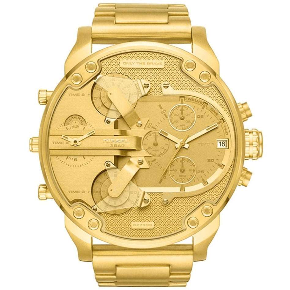 Diesel Dz7399 Men S Chronograph Mr Daddy 2 0 Yellow Gold Watch -korean beauty
