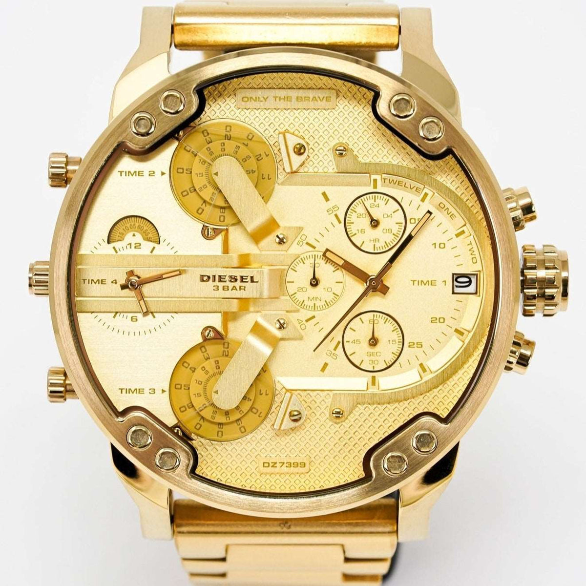 Diesel Dz7399 Men S Chronograph Mr Daddy 2 0 Yellow Gold Watch -korean beauty