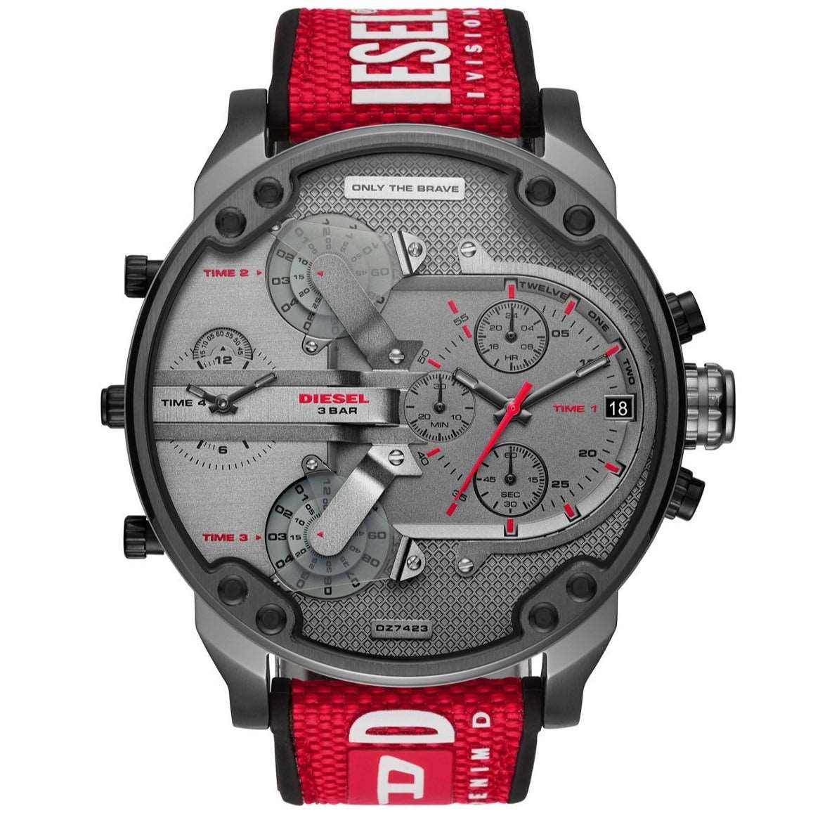Diesel Dz7423 Men S Chronograph Mr Daddy 2 0 Red Watch -korean beauty