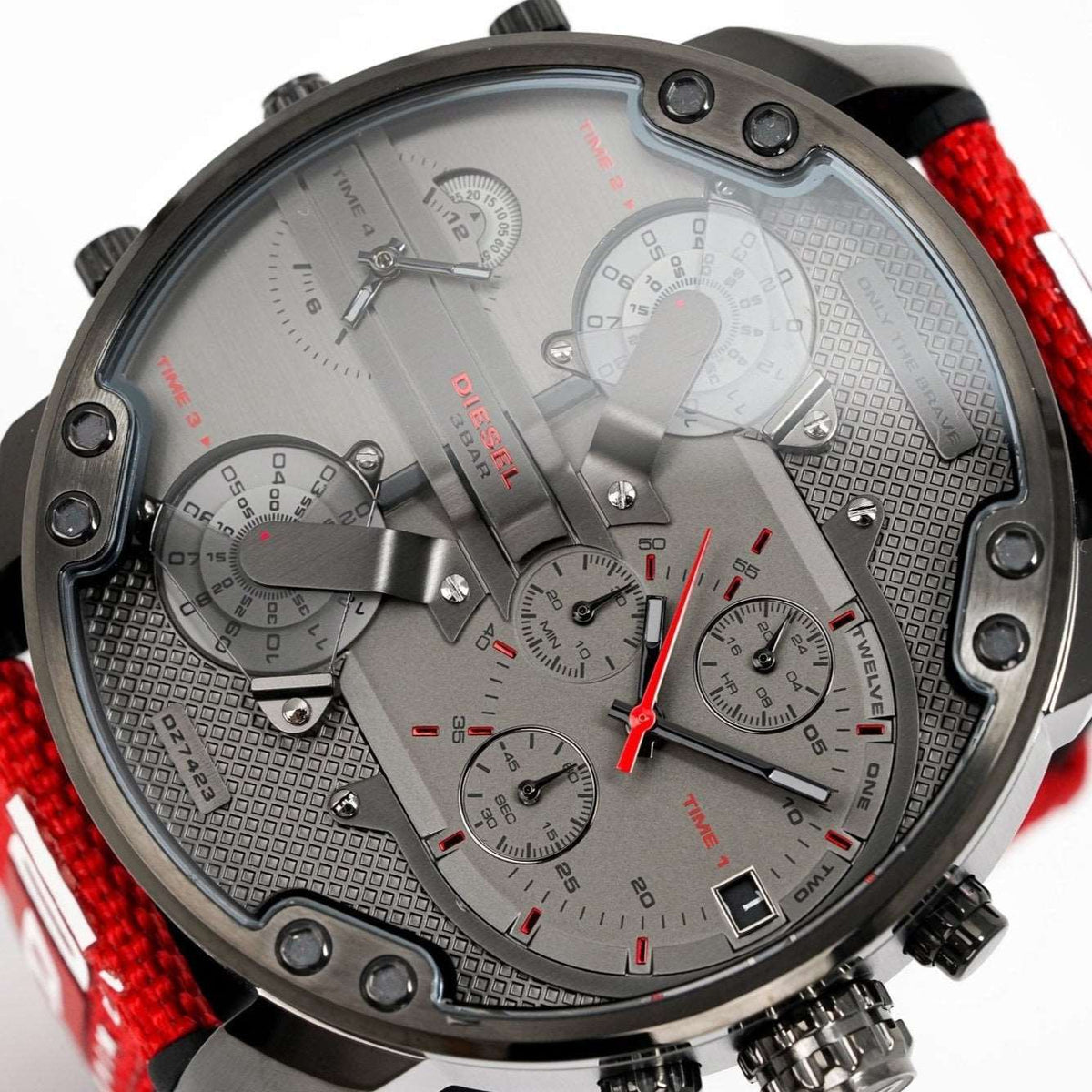 Diesel Dz7423 Men S Chronograph Mr Daddy 2 0 Red Watch -korean beauty