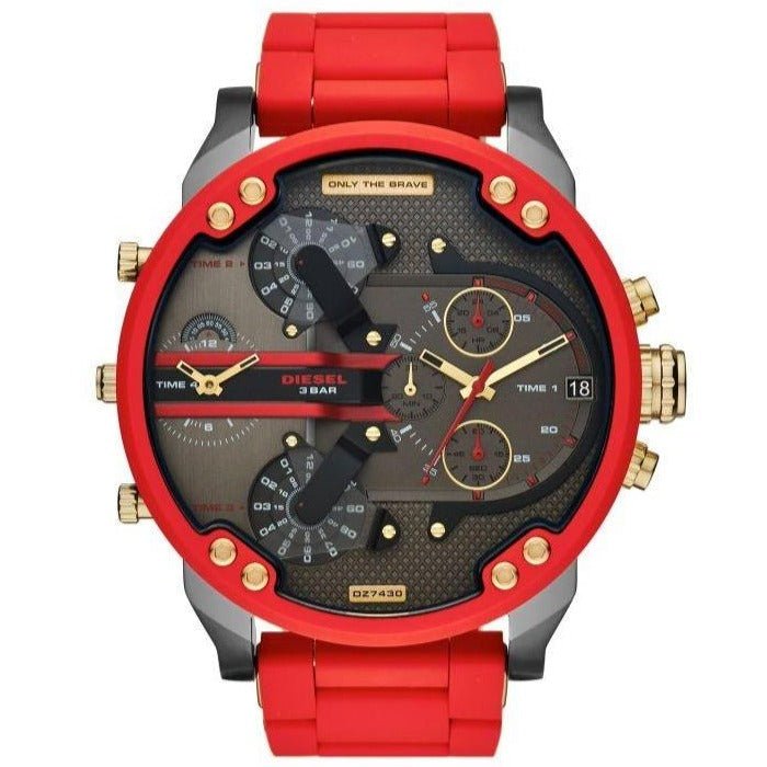 Diesel Dz7430 Men S Chronograph Mr Daddy 2 0 Red Watch -korean beauty
