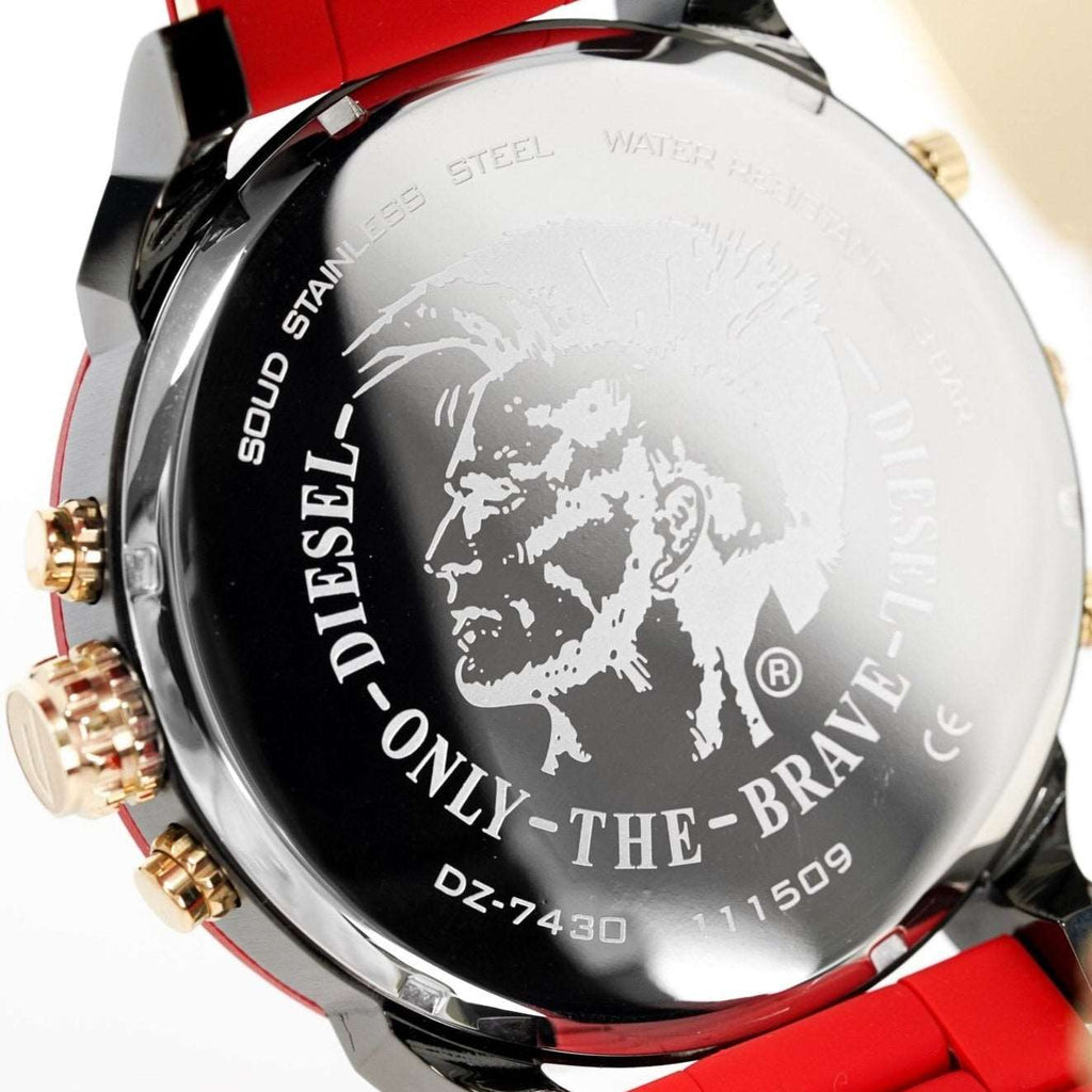 Diesel Dz7430 Men S Chronograph Mr Daddy 2 0 Red Watch -korean beauty