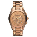 Emporio Armani Ar0365 Men S Valente Chronograph Rose Gold Pvd Watch -korean beauty