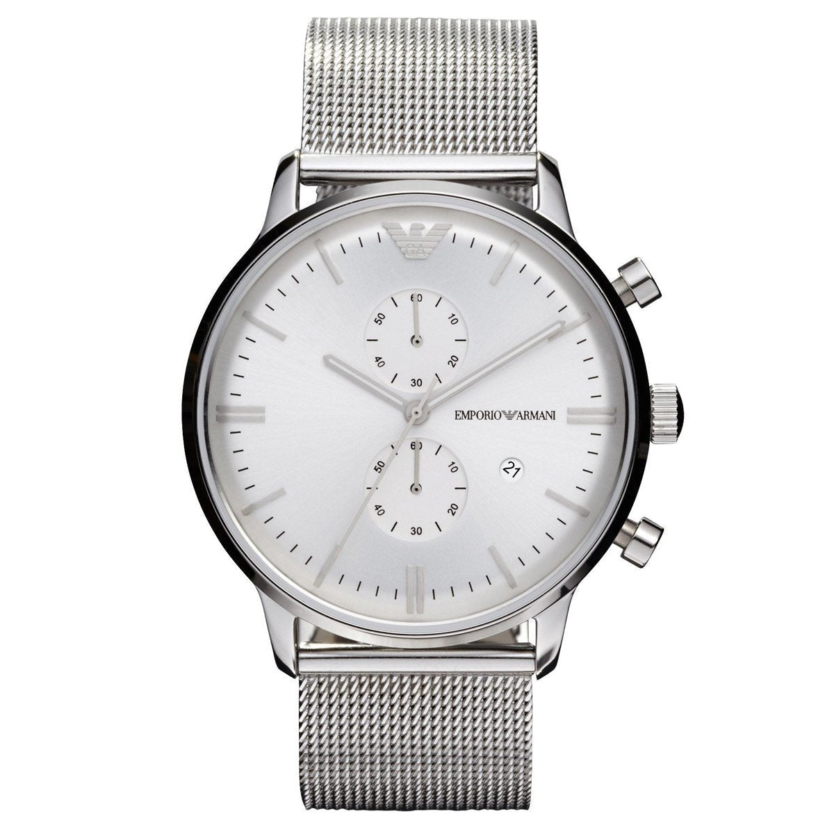 Emporio Armani Ar0390 Men S Chronograph Steel Watch -korean beauty