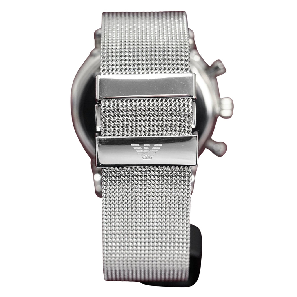 Emporio Armani Ar0390 Men S Chronograph Steel Watch -korean beauty