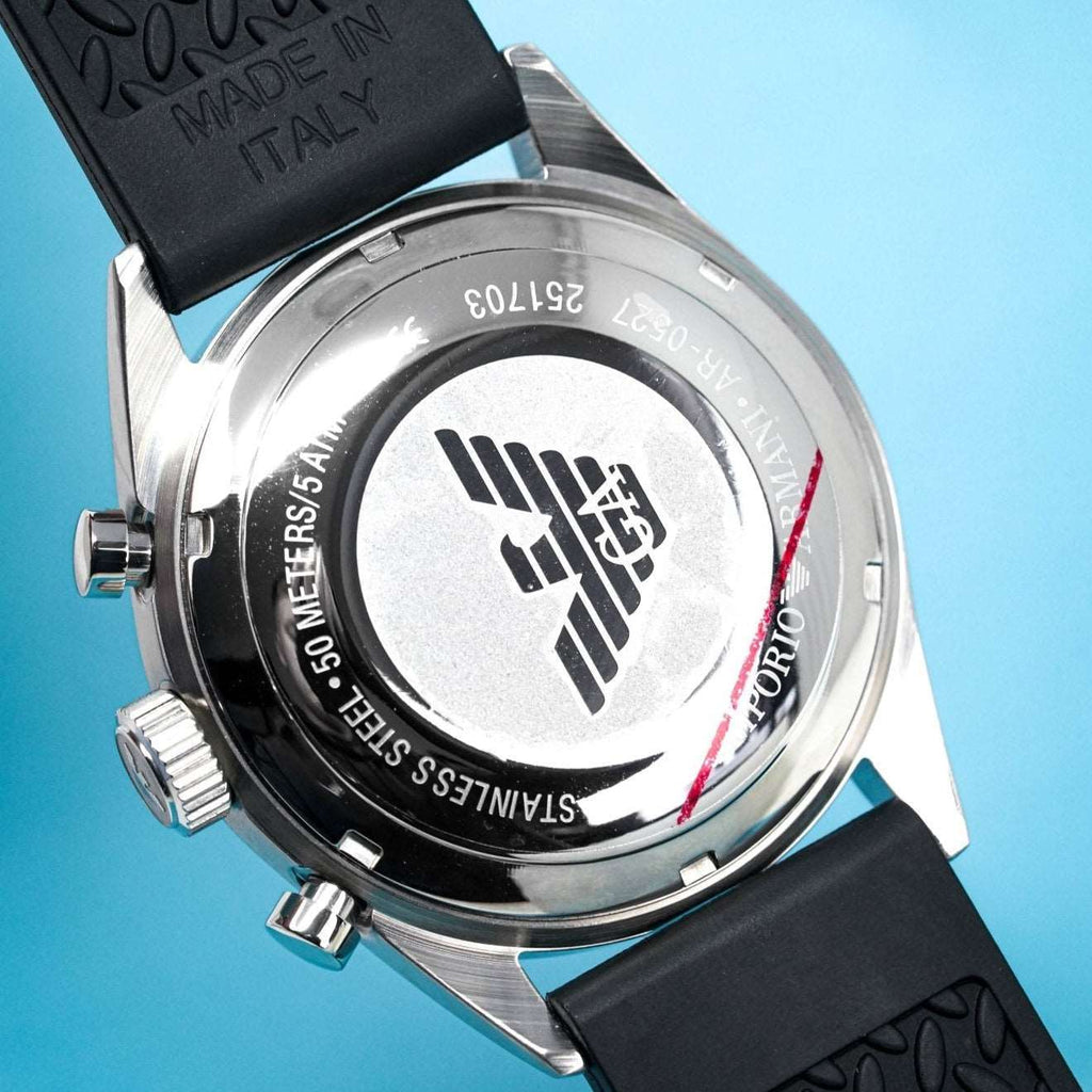 Emporio Armani Ar0527 Men S Sportivo Chronograph Watch -korean beauty