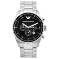 Emporio Armani Ar0585 Men S Sportivo Black Chronograph Watch -korean beauty