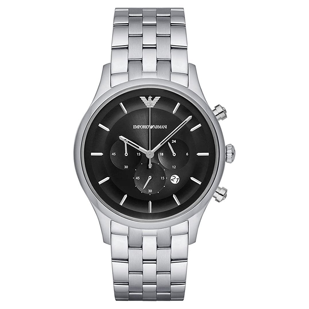 Emporio Armani Ar11017 Men S Black Chronograph Watch -korean beauty