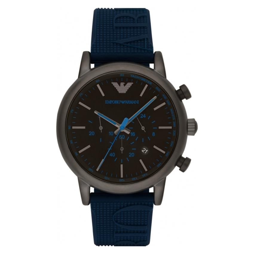 Emporio Armani Ar11023 Men S Luigi Blue Chronograph Watch -korean beauty