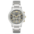 Emporio Armani Ar11047 Men S Silver Chronograph Watch -korean beauty
