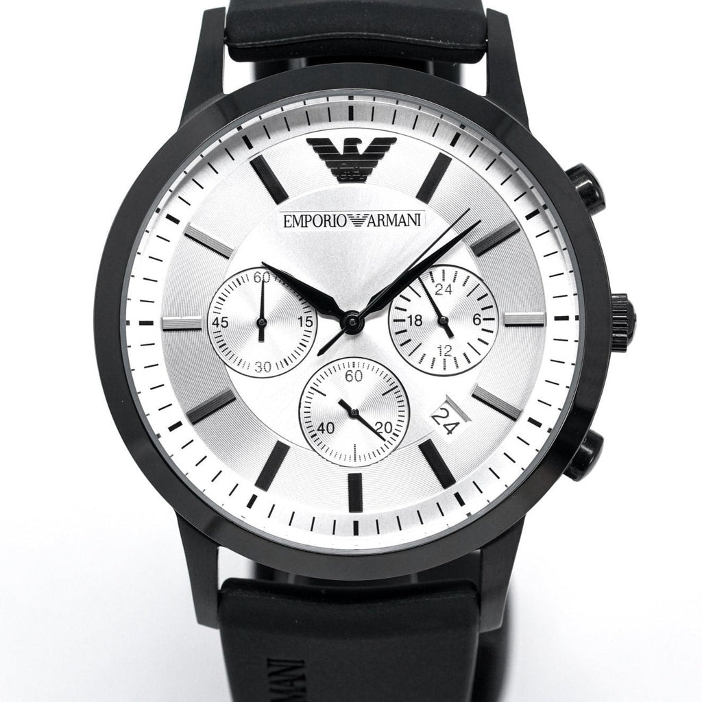 Emporio Armani Ar11048 Men S Luigi Chronograph Black Pvd Watch -korean beauty