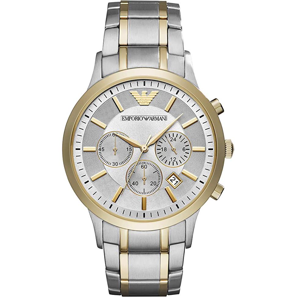 Emporio Armani Ar11076 Men S Two Tone Chronograph Watch -korean beauty