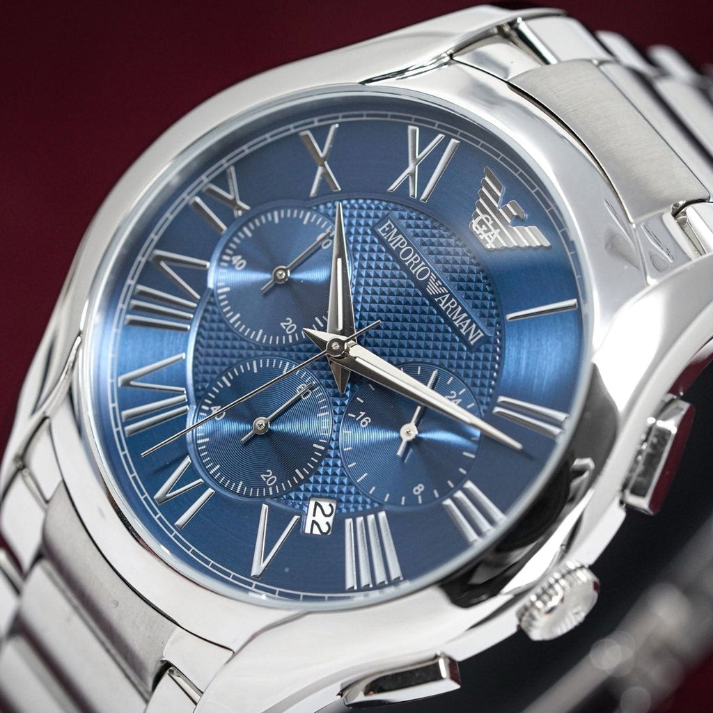 Emporio Armani Ar11082 Men S Chronograph Blue Watch -korean beauty
