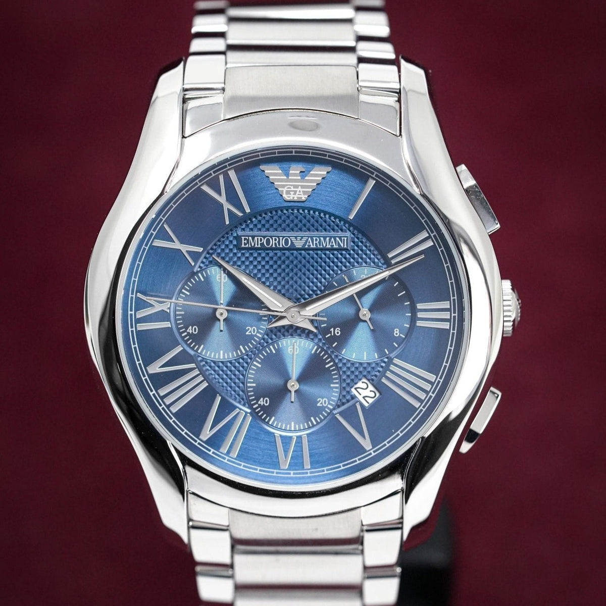 Emporio Armani Ar11082 Men S Chronograph Blue Watch -korean beauty