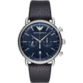Emporio Armani Ar11105 Men S Aviator Blue Watch -korean beauty