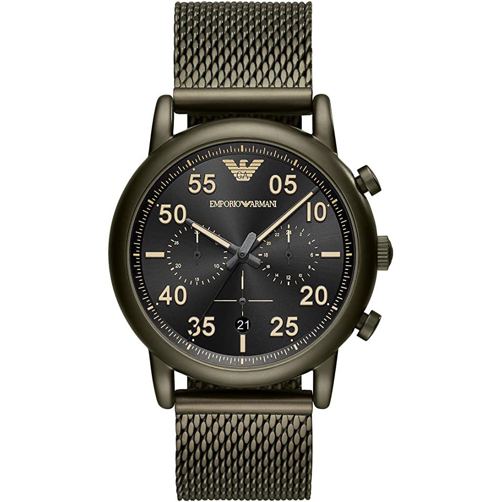 Emporio Armani Ar11115 Men S Sport Khaki Green Watch -korean beauty