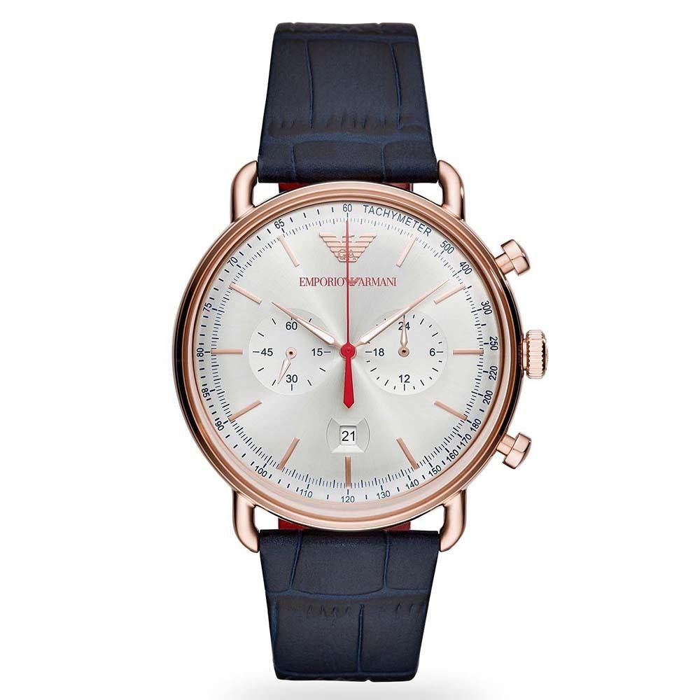 Emporio Armani Ar11123 Men S Blue Chronograph Watch -korean beauty
