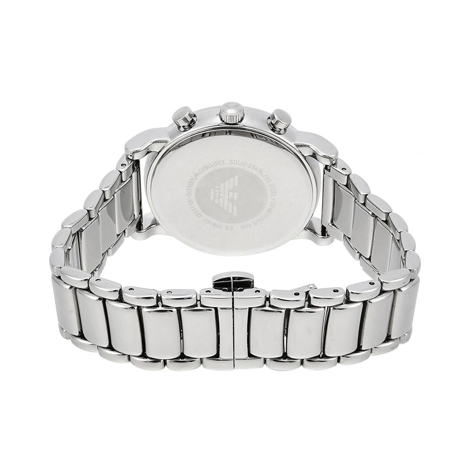 Emporio Armani Ar11132 Men S Luigi Silver Chronograph Watch -korean beauty