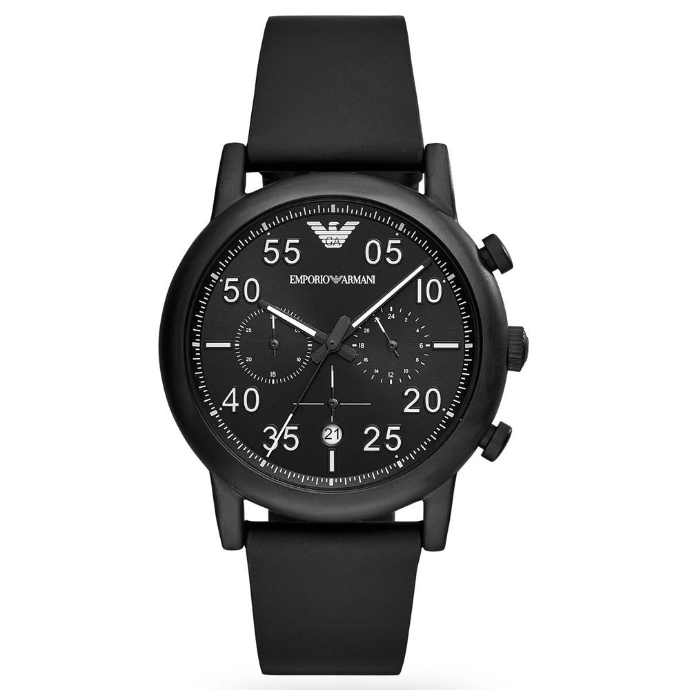 Emporio Armani Ar11133 Men S Luigi Black Chronograph Watch -korean beauty