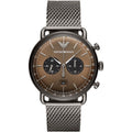 Emporio Armani Ar11141 Men S Gunmetal Chronograph Watch -korean beauty