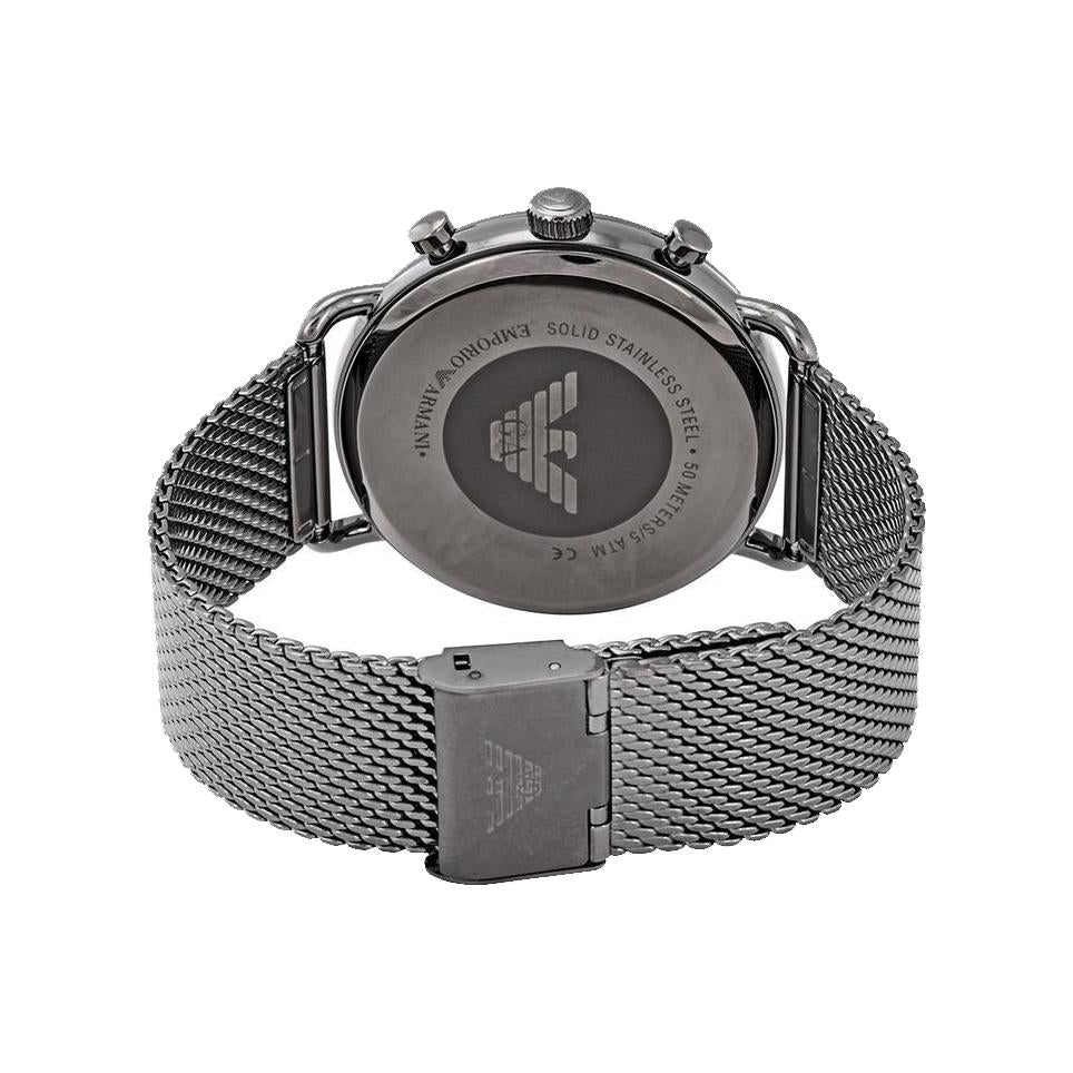 Emporio Armani Ar11141 Men S Gunmetal Chronograph Watch -korean beauty