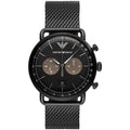 Emporio Armani Ar11142 Men S Aviator Black Watch -korean beauty