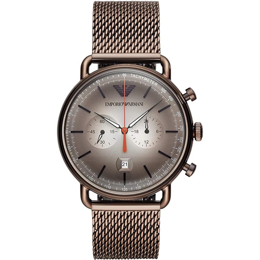 Emporio Armani Ar11169 Men S Aviator Brown Watch -korean beauty