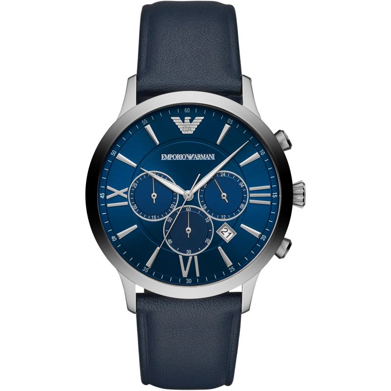 Emporio Armani Ar11226 Men S Chronograph Giovanni Blue Watch -korean beauty