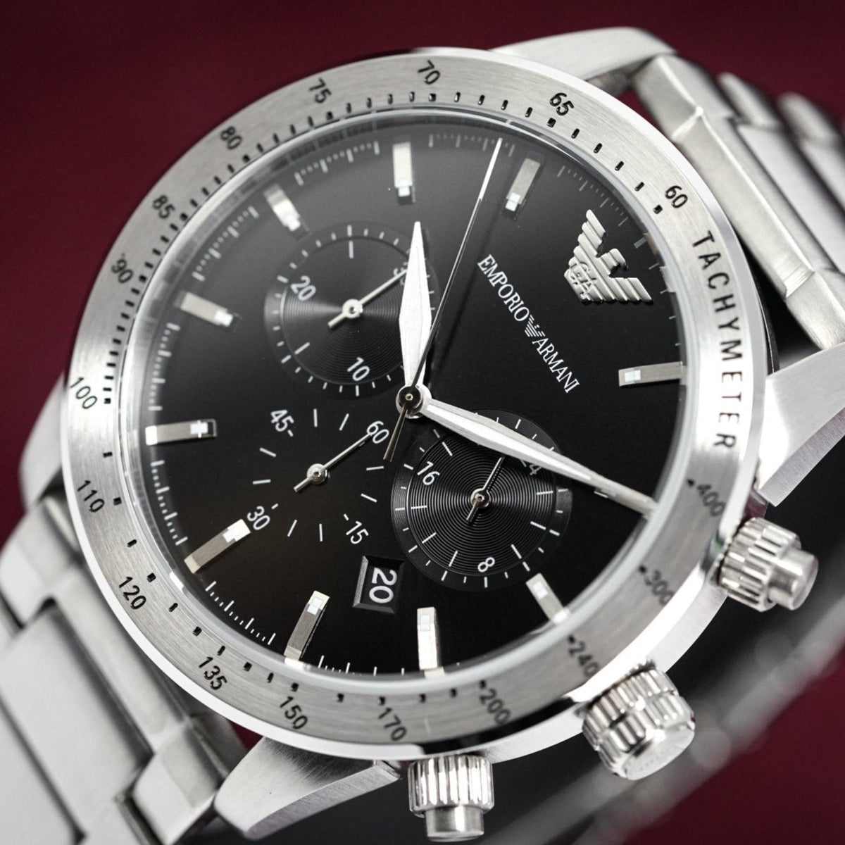 Emporio Armani Ar11241 Men S Mario Chronograph Watch -korean beauty
